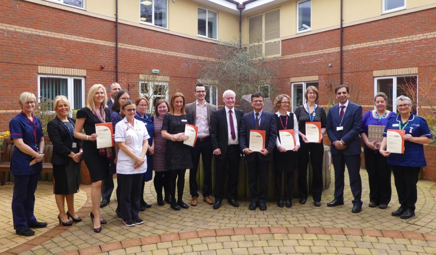 Coventry Integrated Motor Neurone Disease Multi-Disciplinary Team presented with ‘Extra Mile Award’ at Coventry Myton Hospice