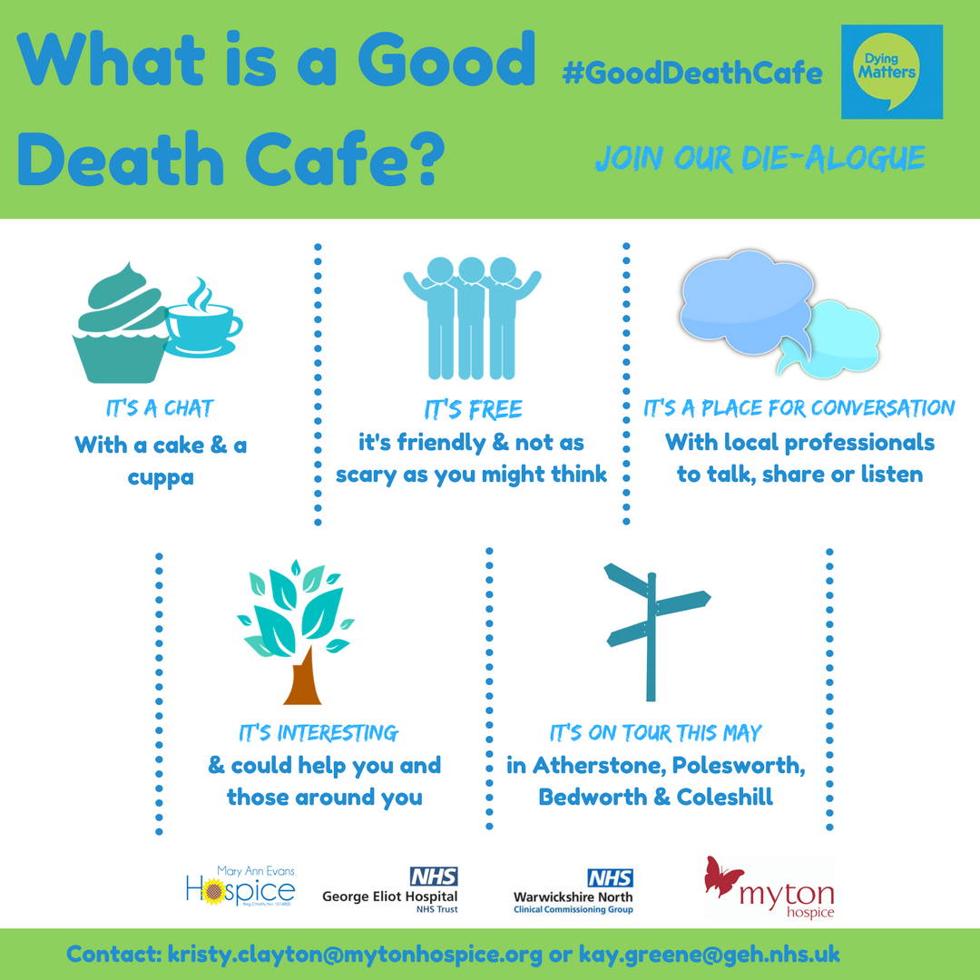 Good Death Cafe Dying Matters Week The Myton Hospices