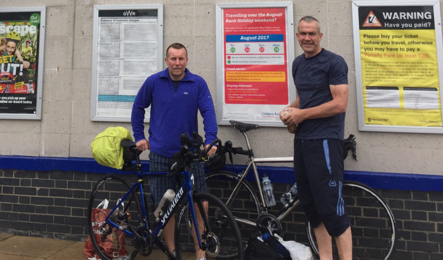 George and David - Cycling - Fundraising - The Myton Hospices