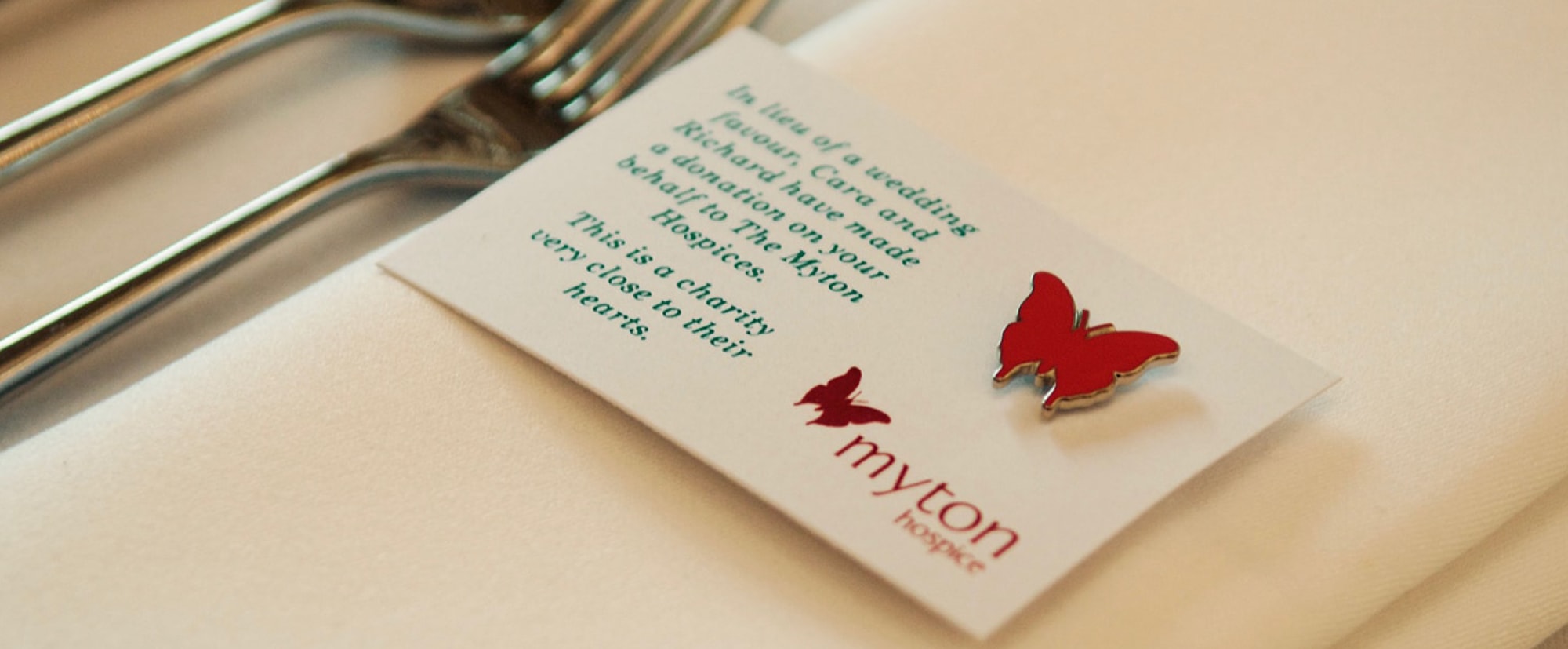 The Myton Hospices - Wedding Favours Flex Slider - Warwick Royal Leamington Spa Rugby Coventry Fundraising