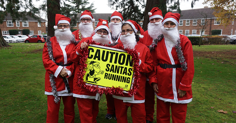 Santa Dash - Physiotherapists - The Myton Hospices