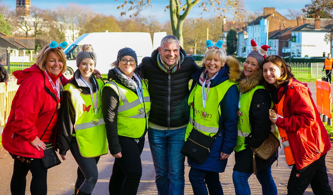 Santa Dash - The Myton Hospices - Volunteers - Event