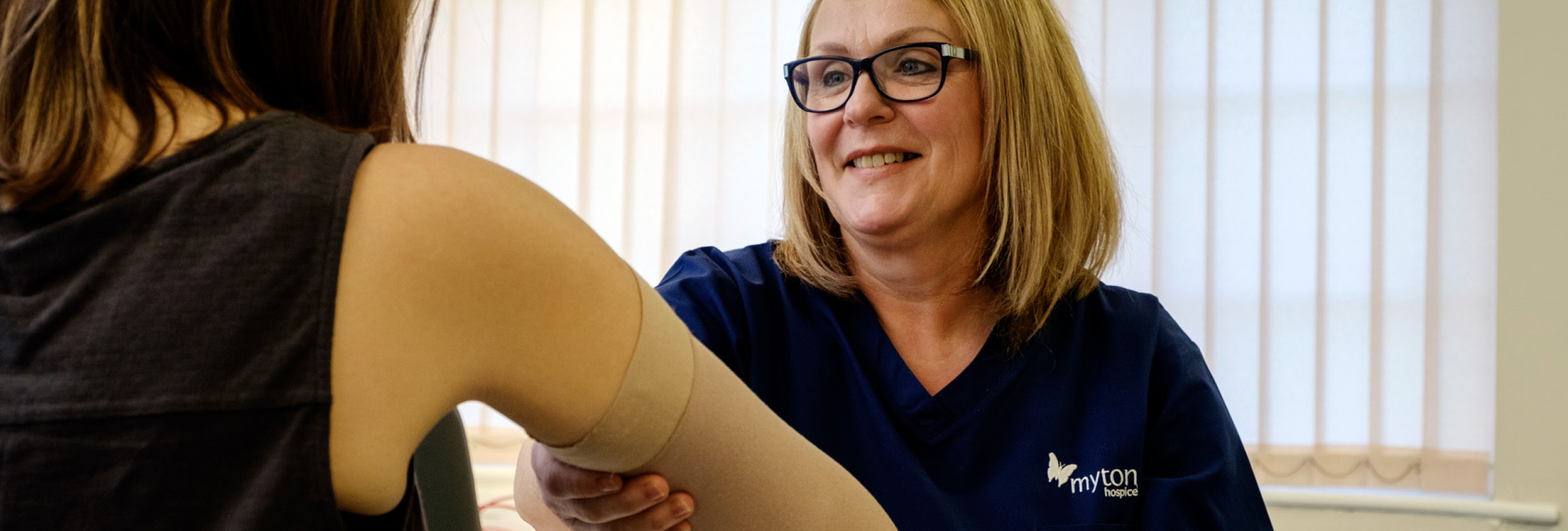 The Myton Hospices Hospice - Warwick Coventry Rugby Leamington Spa - Lymphoedema Flex Slider - Our Services