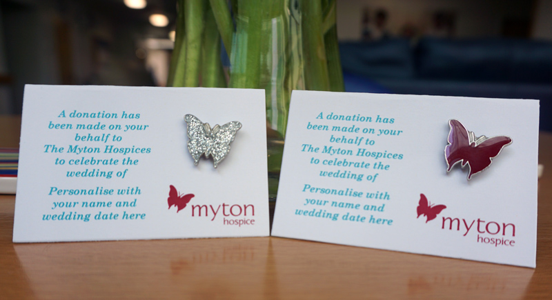 The Myton Hospices - Wedding Favour Pins 2019