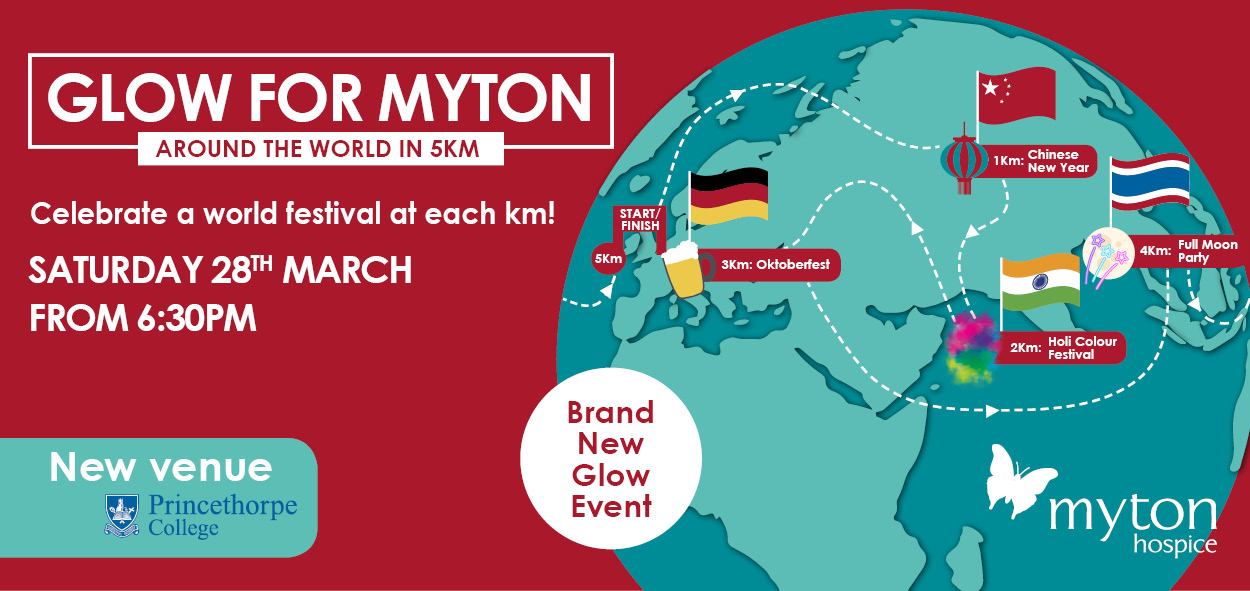 The Myton Hospices - Glow for Myton 2020 Around the World in 5KM - Channel Image