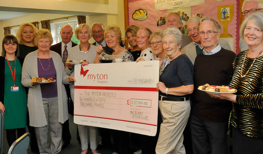 Hospice Care Week 2019 - Rugby 250+ Club - The Myton Hospices - Warwickshire - Coventry - Leamington Spa Hospice Care Week 2019 - Rugby 250+ Club - The Myton Hospices - Warwickshire - Coventry - Leamington Spa