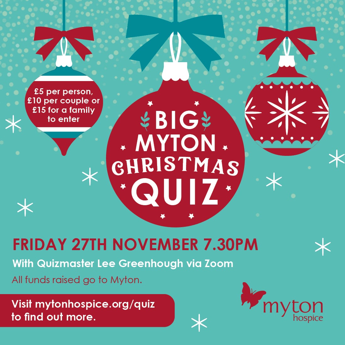 The Myton Hospices - Big Christmas Quiz Social Share