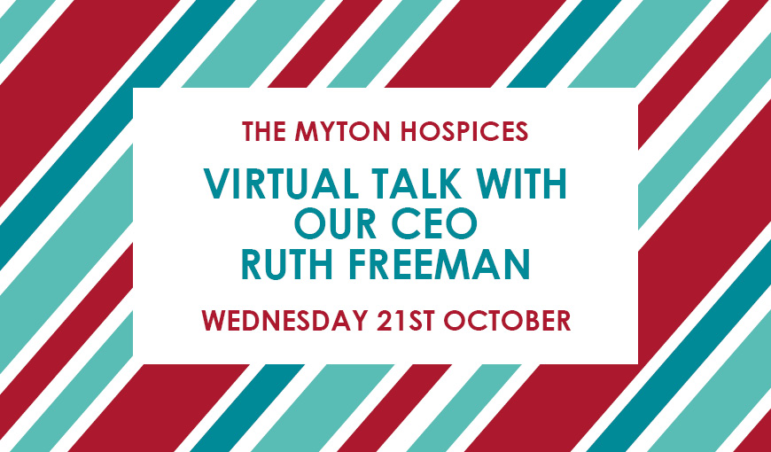 The Myton Hospices - Virtual Thank You Event- Ruth Freeman - CEO - Warwickshire - Leamington Spa - Rugby - Coventry - Warwick