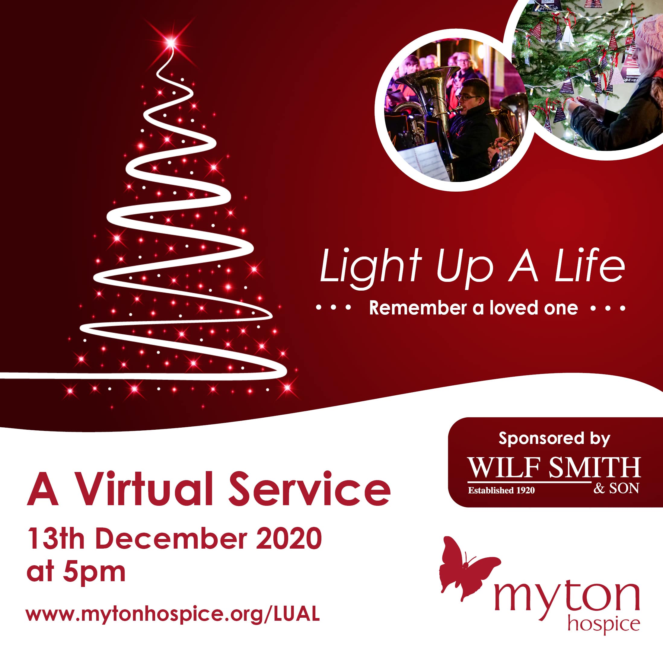 The Myton Hospices - Light up a Life Branding - Christmas Tree