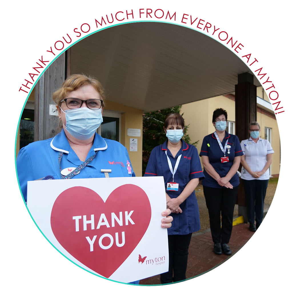 The Myton Hospices - Warwickshire - Coventry - Leamington Spa - Rugby - Warwick - Thank You - Nurses