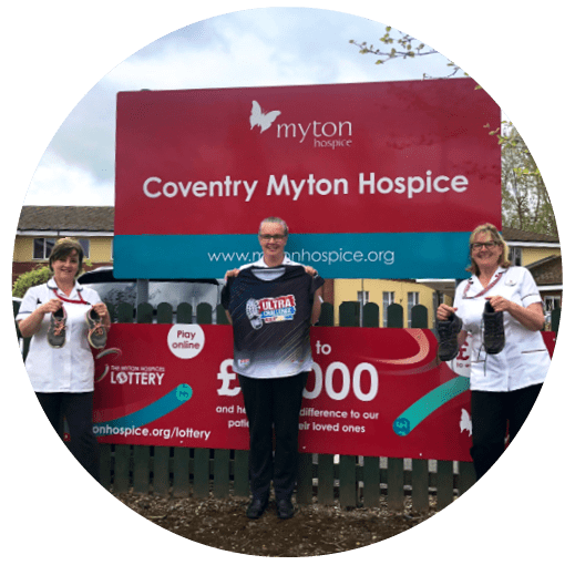 The Myton Hospices - Myton Magic - Therapy Team - Nicola Woolvine - Susan Fraser - Kathryn Howell - South Coast Ultra Challenge - Warwickshire - Coventry - Rugby - Leamington Spa - Warwick