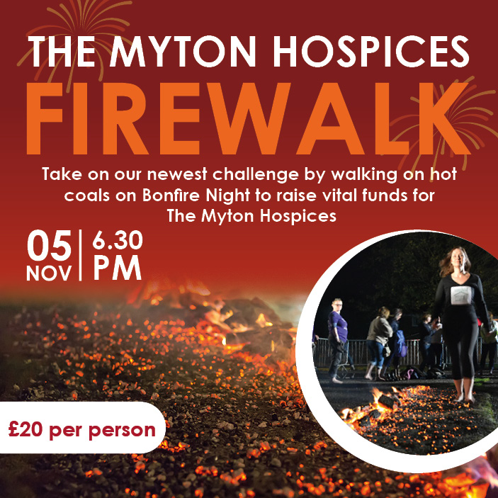 The Myton Hospices - Firewalk 2021 - Social Share