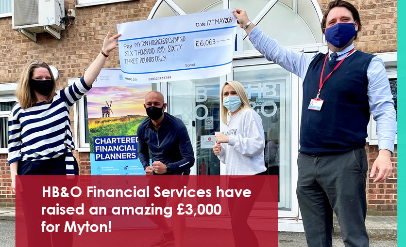 The Myton Hospices - Myton Hospice - HB&O Financial Services - Warwickshire - Coventry - Leamington Spa - Rugby - Warwick - Donation - Running - Event - Support