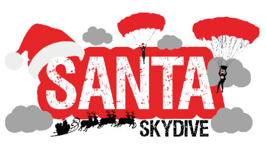 The Myton Hospices - Myton Hospice - Santa Skydive - Warwickshire - Coventry - Warwick - Rugby - Leamington Spa - Fundraising - Event - Festive - Christmas