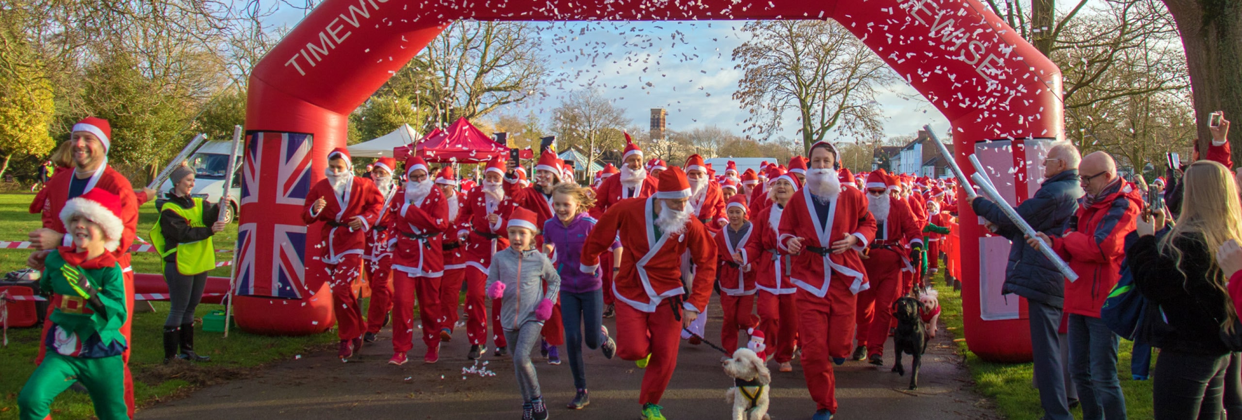 The Myton Hospices - Santa Dash 2021 Flex Slider - Warwick Coventry Leamington Spa Rugby