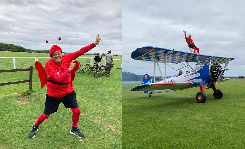 The Myton Hospices - Myton Hospice - Fundraising - Wing Walk - Bob Smith - Warwickshire - Warwick - Coventry - Leamington Spa - Rugby