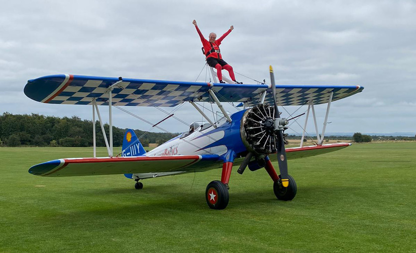 The Myton Hospices - Myton Hospice - Fundraising - Wing Walk - Bob Smith - Warwickshire - Warwick - Coventry - Leamington Spa - Rugby