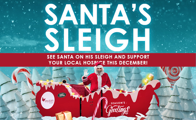 The Myton Hospices - Myton Hospice - Santa's Sleigh - Fundraising - Christmas - Warwickshire - Warwick - Coventry - Leamington Spa - Rugby