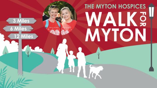 The Myton Hospices - Walk for Myton 2022 - Mid Page Banner