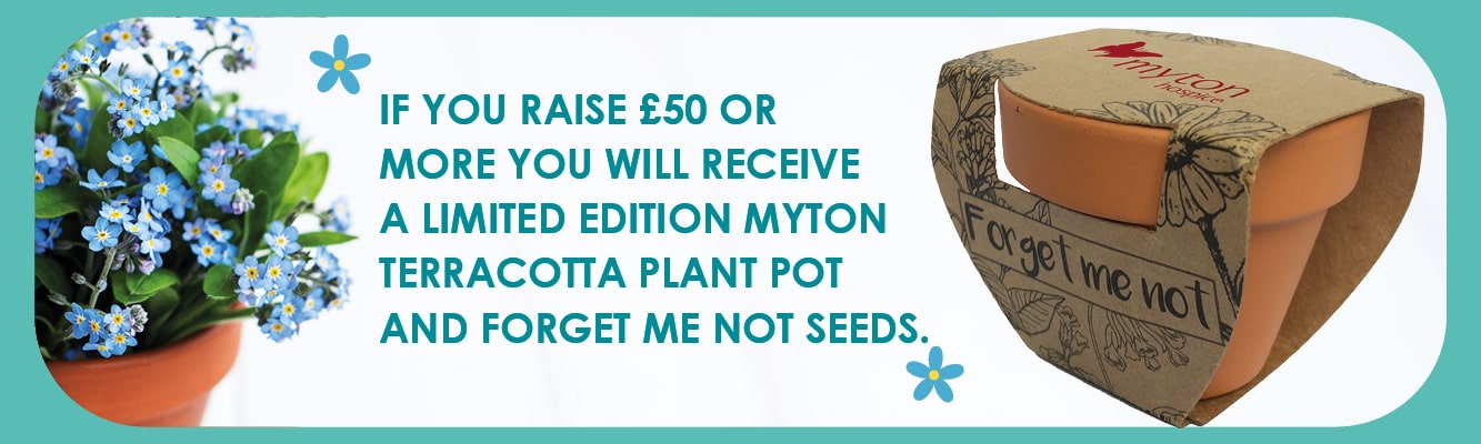 The Myton Hospices - Walk for Myton 2022 - Form Header Forget Me Not