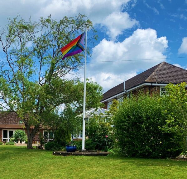 The Myton Hospices - Pride Flag Garden