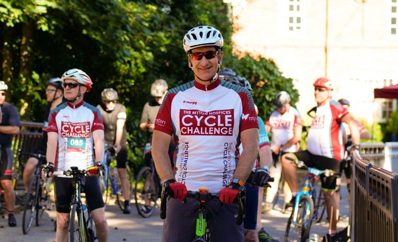 Participant at the start line