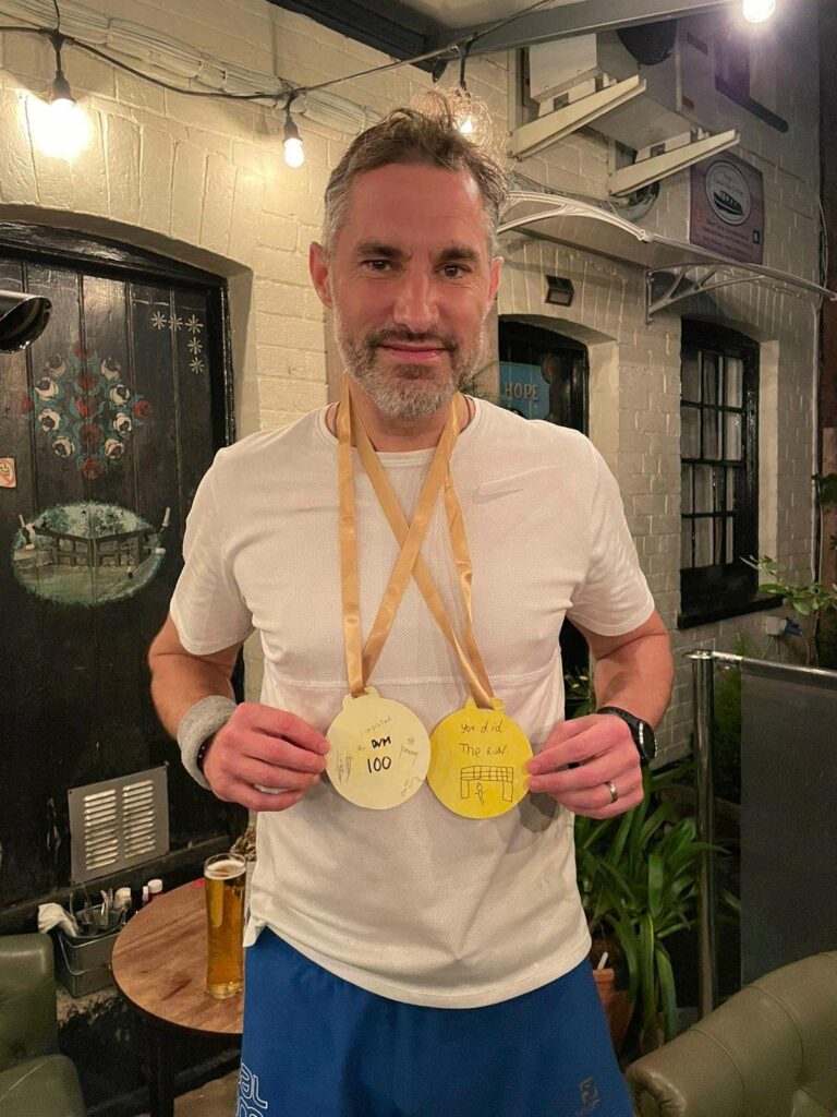 Henry with his medals