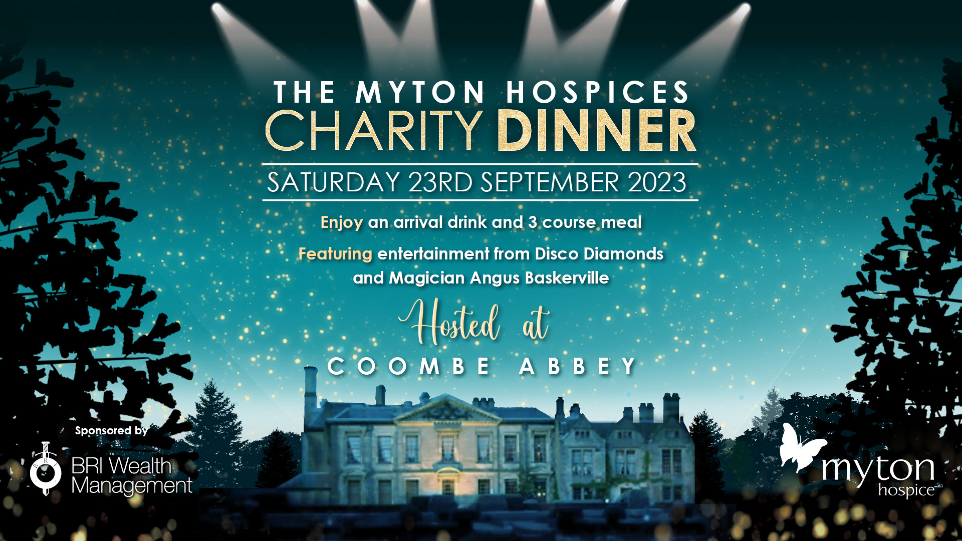 The Myton Hospices - Charity Dinner 2023 Header