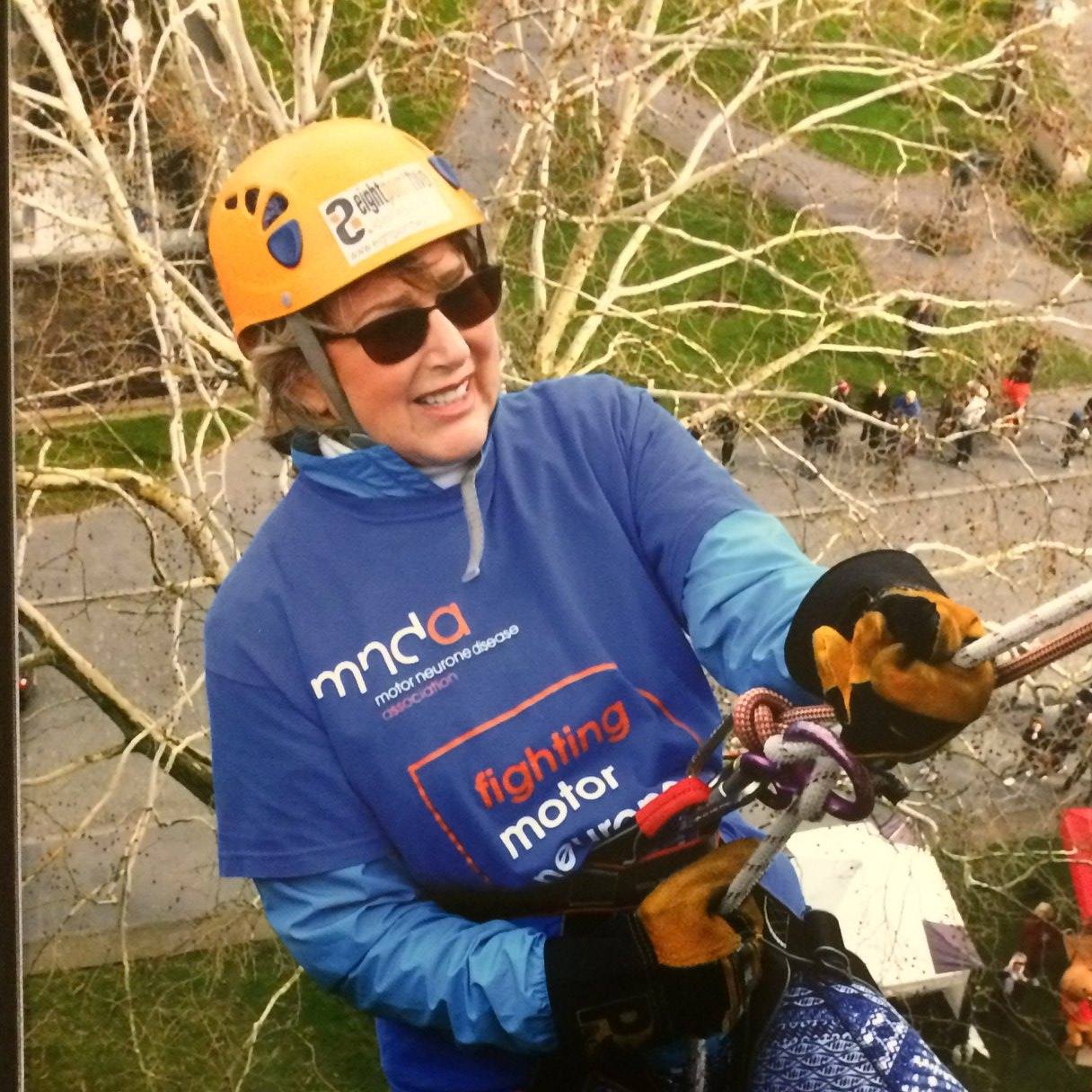The Myton Hospices - Hazel abseiling for Myton The Myton Hospices - Hazel abseiling for Myton