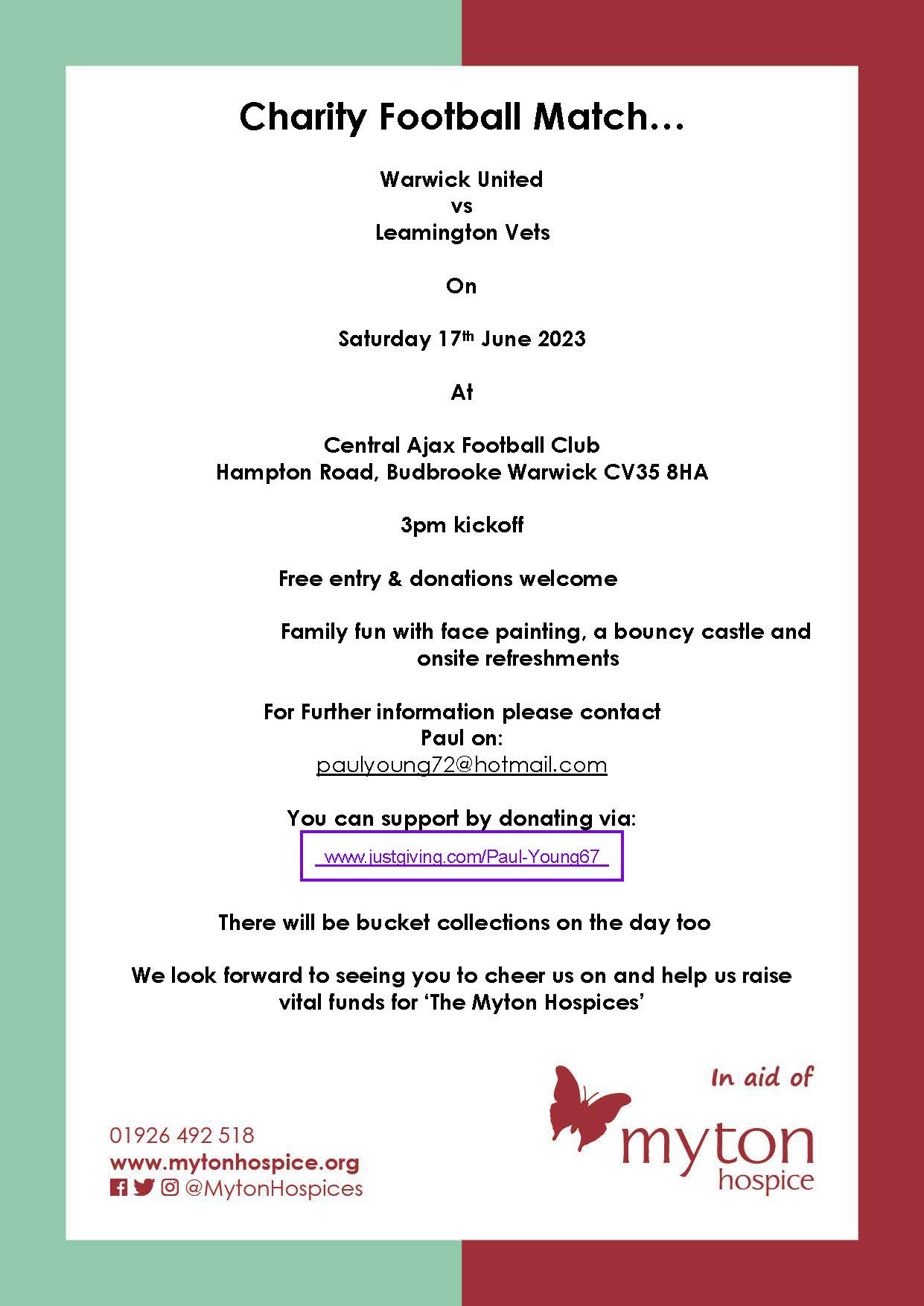 The Myton Hospices - Charity Football Match