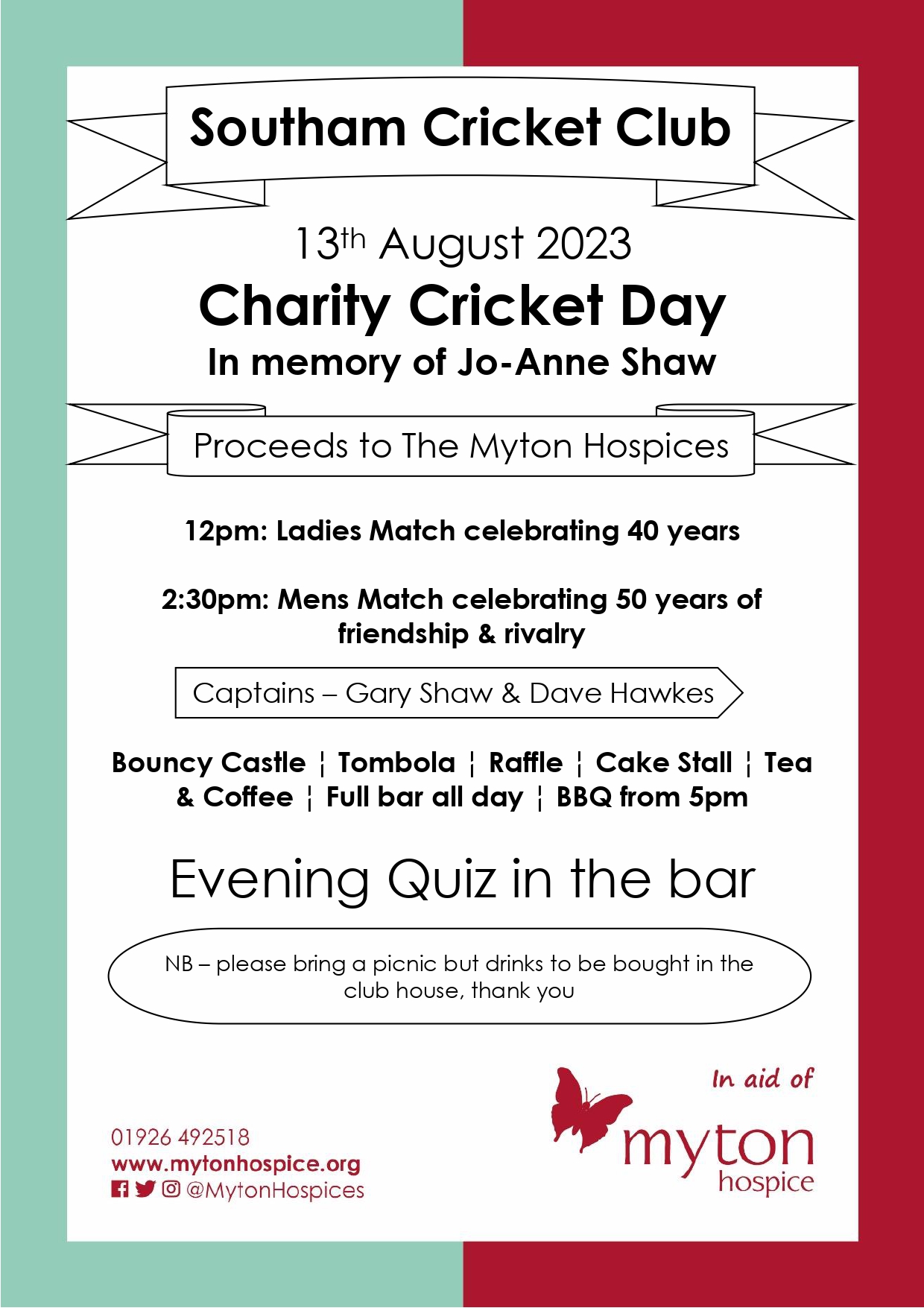 The Myton Hospices - Charity Cricket Day