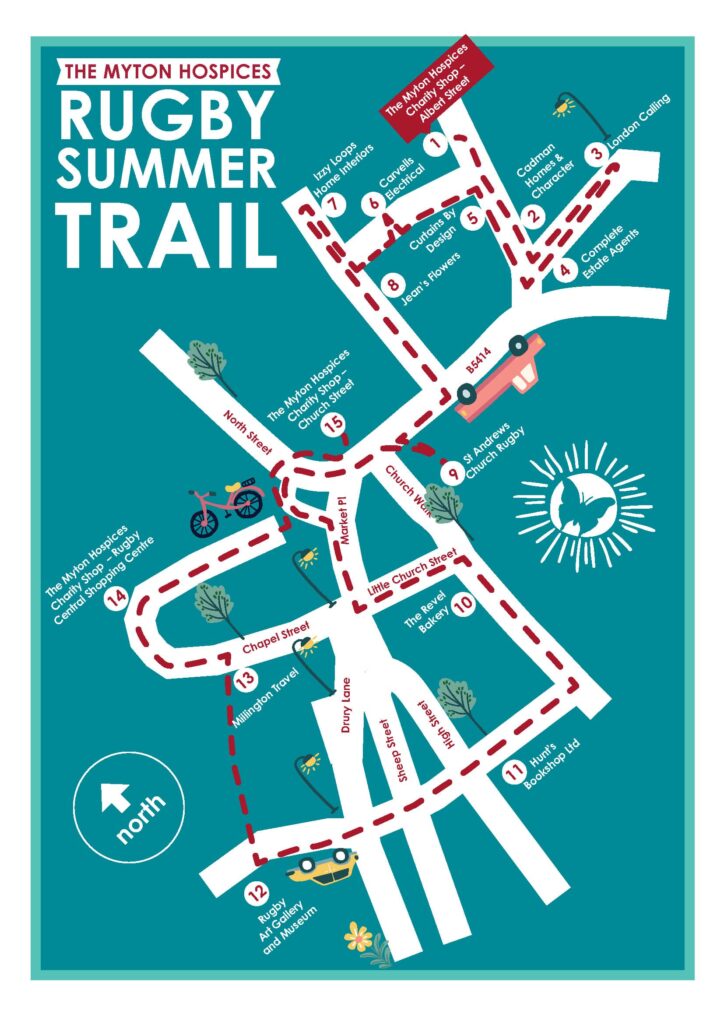The Myton Hospices Rugby Summer Trail Poster 