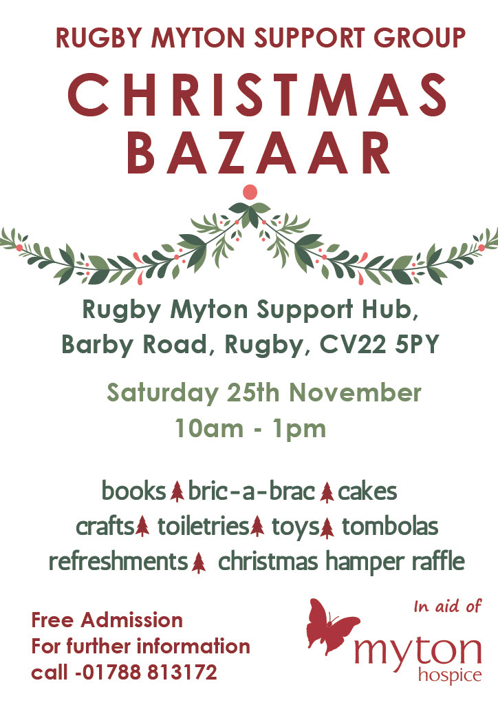 The Myton Hospices - Christmas Bazaar poster