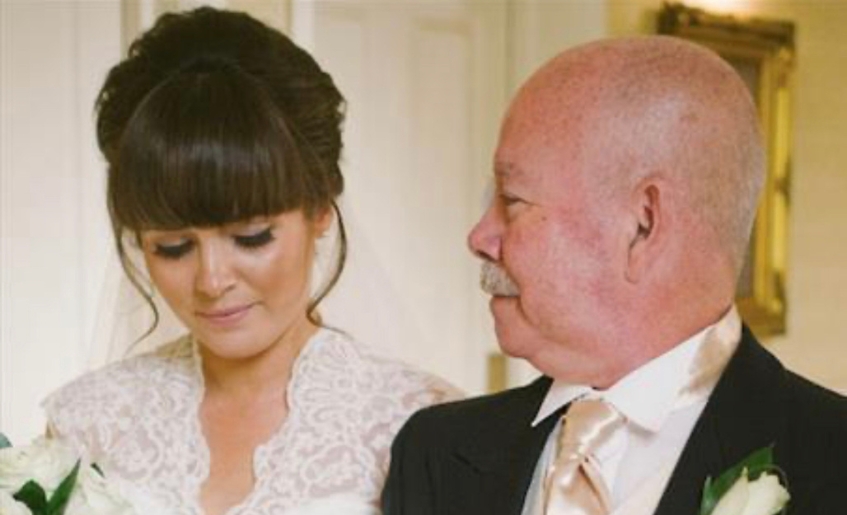 The Myton Hospices - Charlotte and her dad, Barry on her wedding day