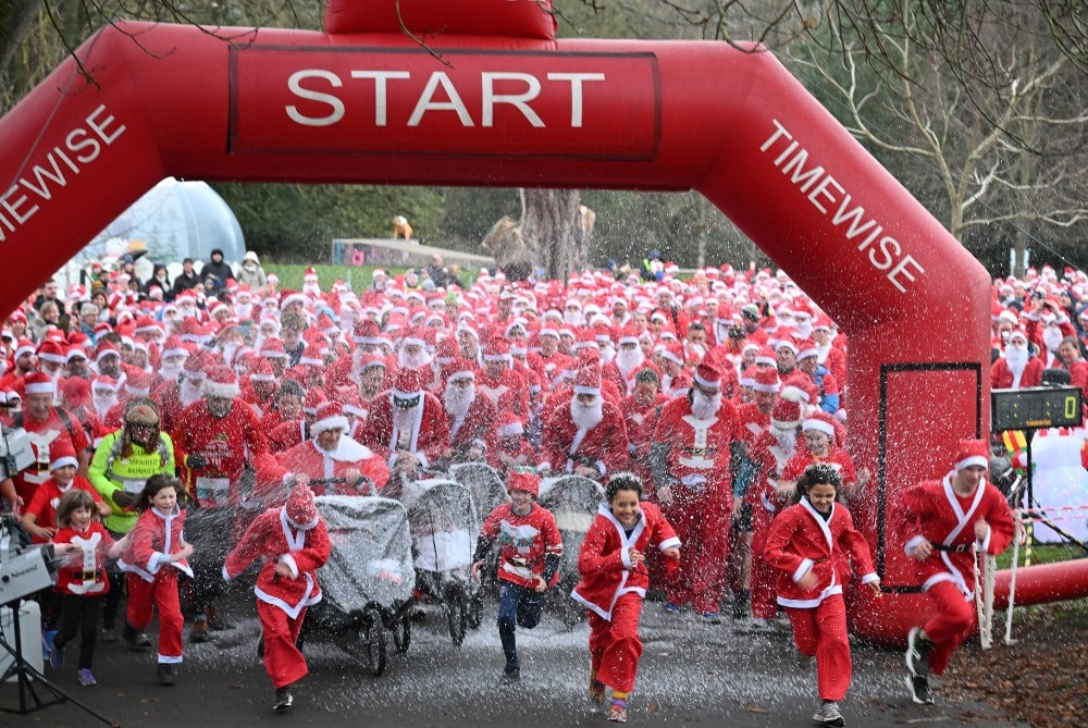 The Myton Hospices - Santa Dash 2023 - Blog Header