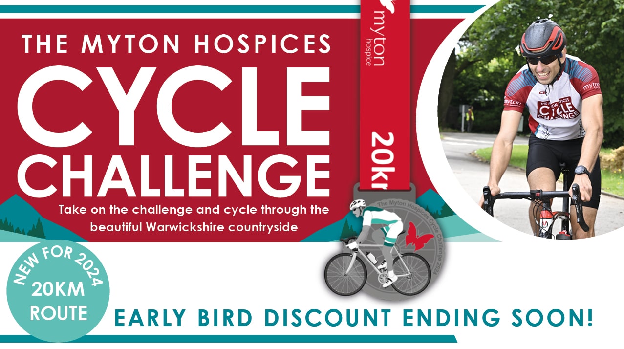 The Myton Hospices - Cycle Challenge Web Banner 2024