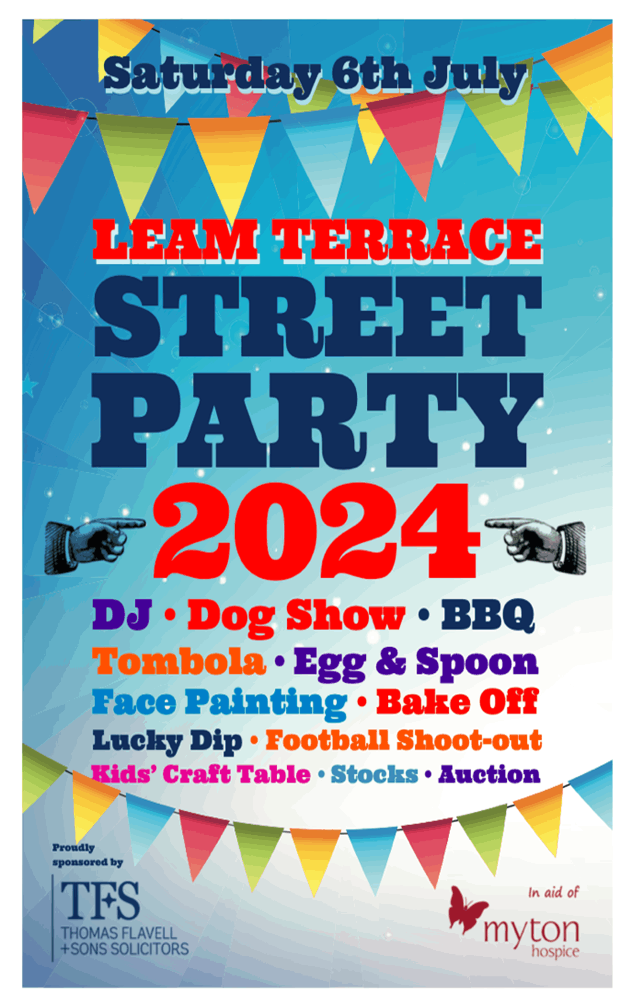 The Myton Hospices - Leam Terrace Street Party 2024 poster