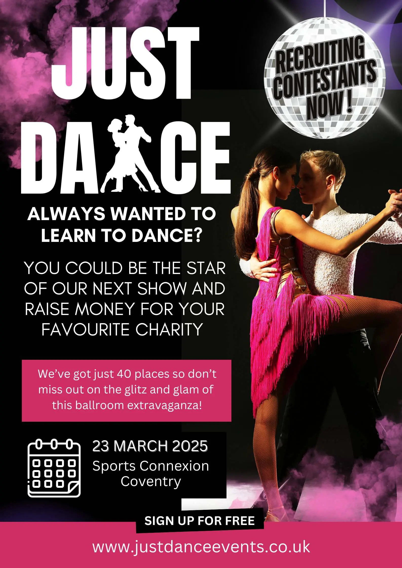 The Myton Hospices - Just Dance Event Poster