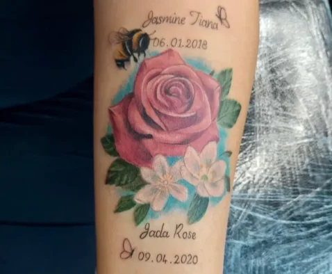 The Myton Hospices - Milly getting her tattoo