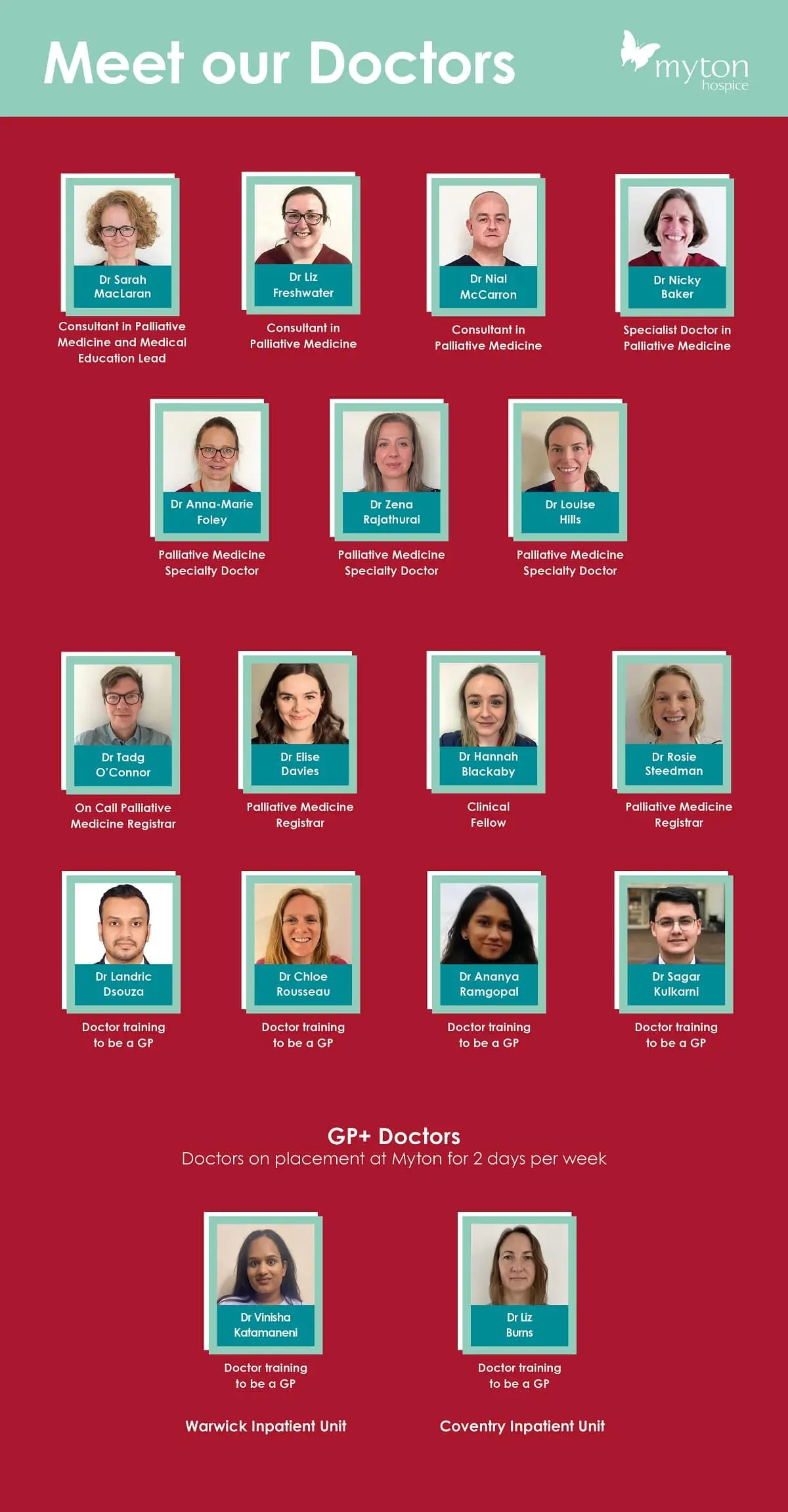 The Myton Hospice s- Meet The Team 2025