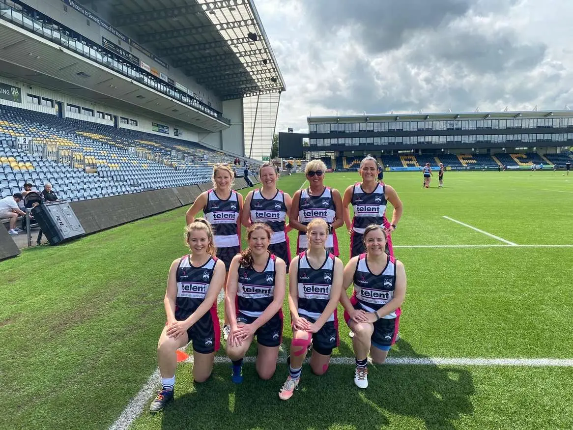 The Myton Hospices - Rebecca with her rugby team The Myton Hospices - Rebecca with her rugby team