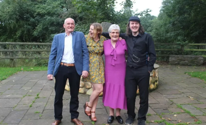 The Myton Hospices - Blog Header Supporter Brenna with her Nana, Johannah, and Dad, Aidan