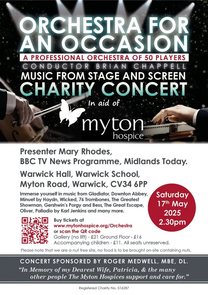 The Myton Hospices - Orchestra for an Occasion event poster
