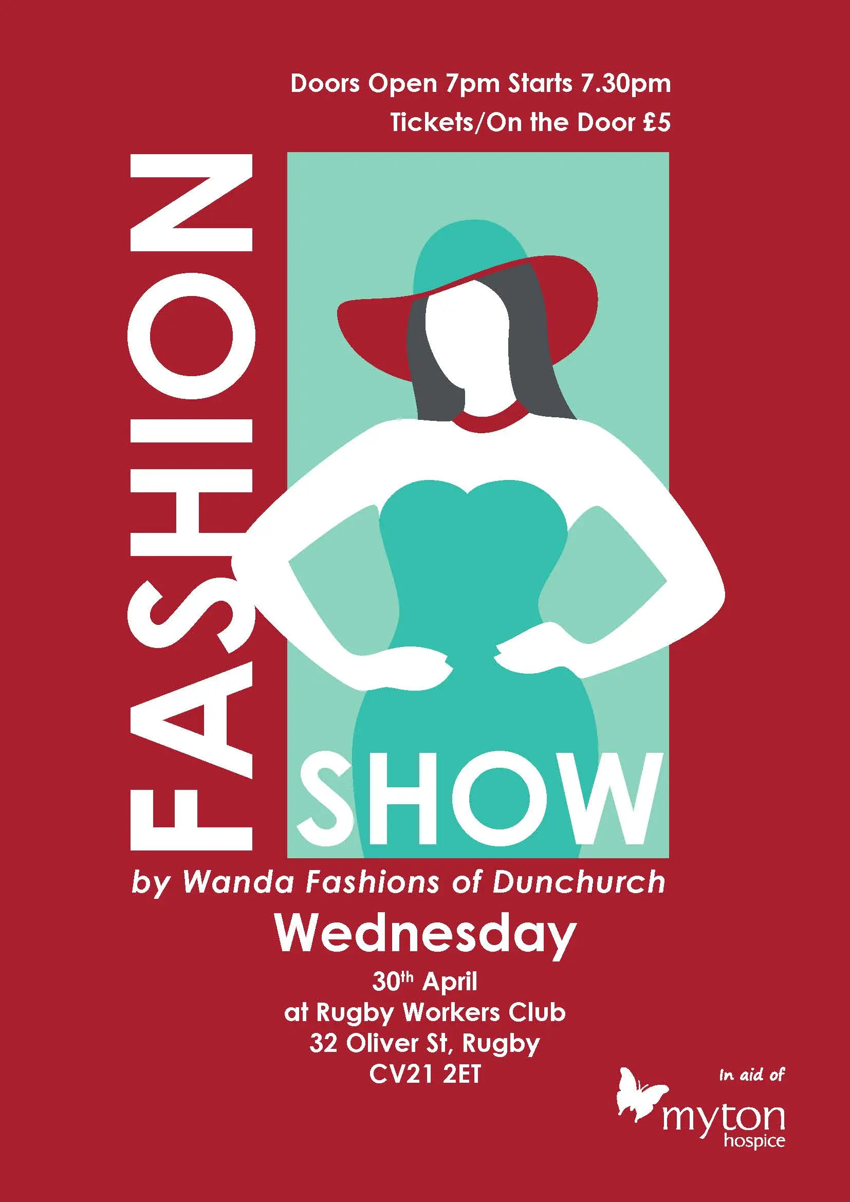The Myton Hospices - Community Event - Wanda Fashions of Dunchurch Fashion Show Poster