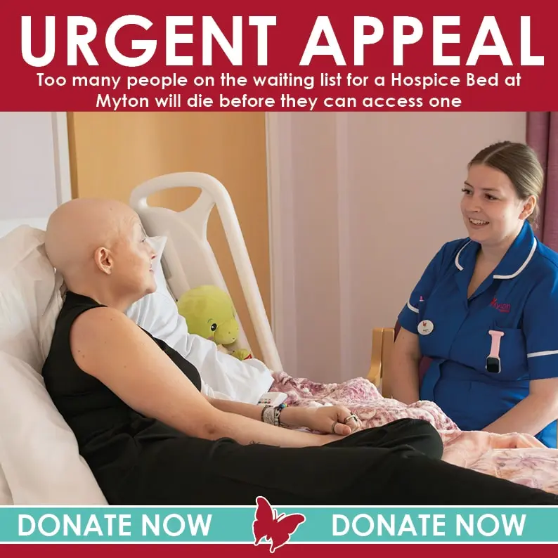 The Myton Hospices - Urgent Appeal - Menu Grid