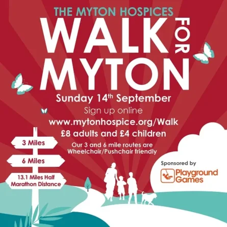 The Myton Hospices - Walk for Myton 2025 - Small Grid Web Banner