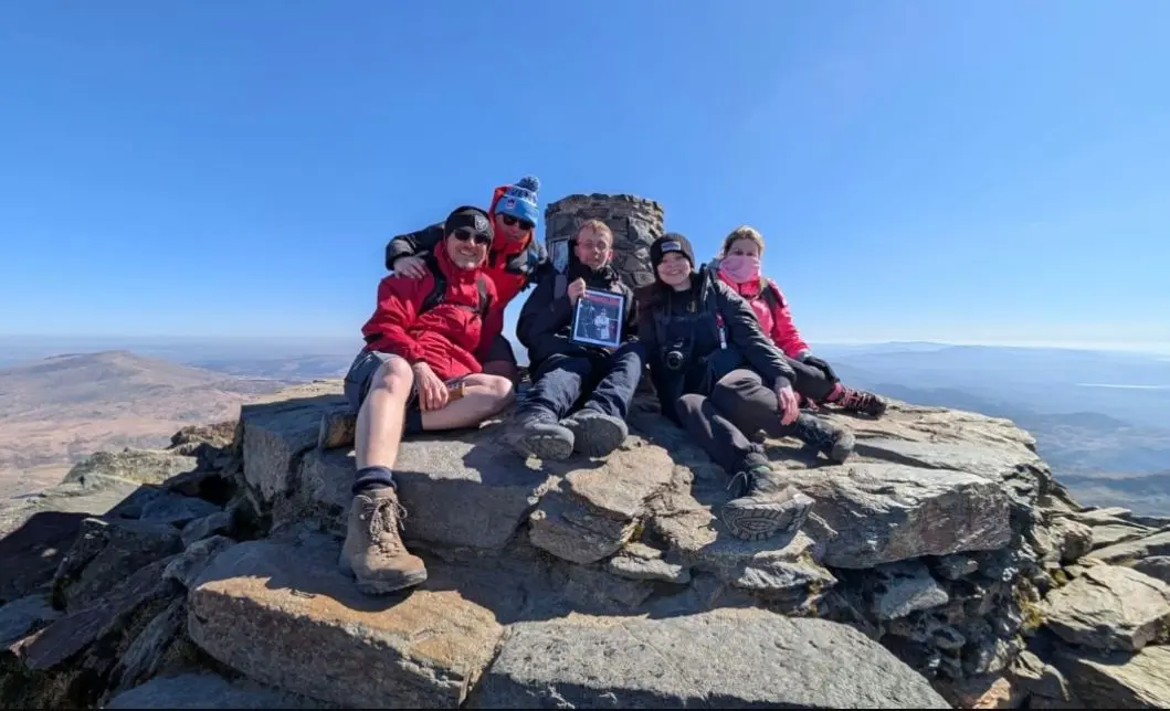 The Myton Hospices - Emily and her brother, James on Snowdon