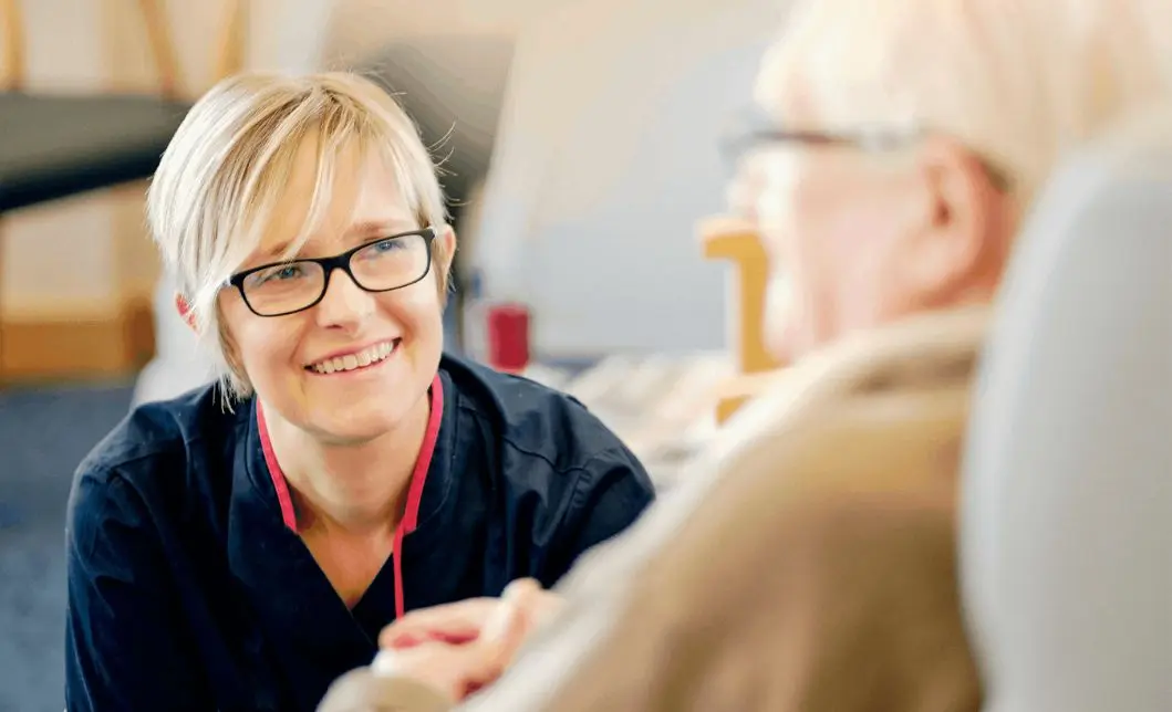 The Myton Hospices - Olivia Bowskill and Patient