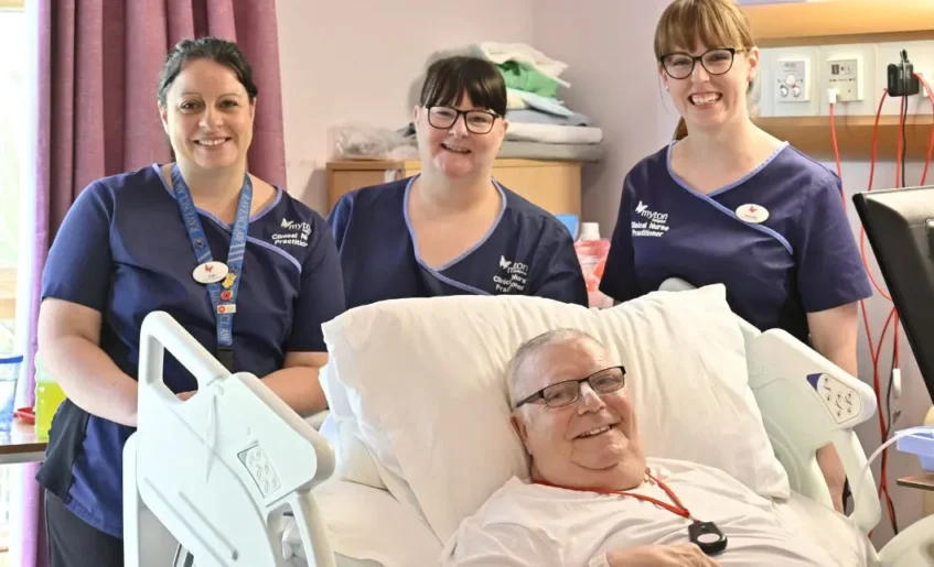 The Myton Hospices - Nurses and Patient at Coventry Myton Hospice