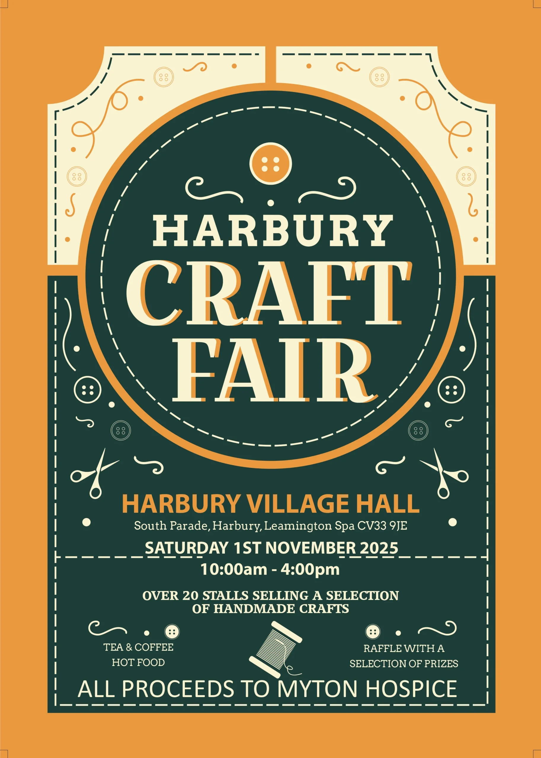 The Myton Hospices - Harbury Craft Fair poster